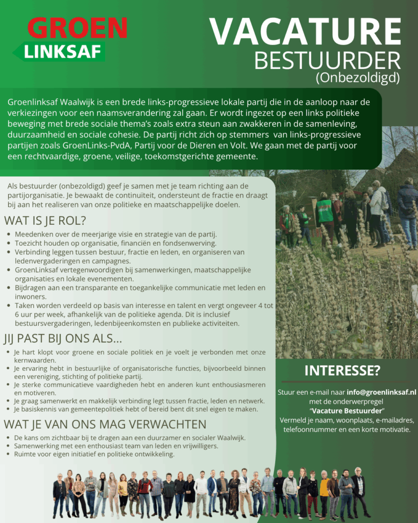 Vacature Bestuurder